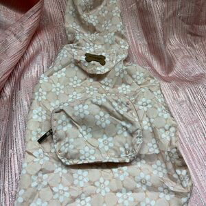 Koolaburra by UGG Koola York Daisy Pink Packable Dog Rain Coat Size Small